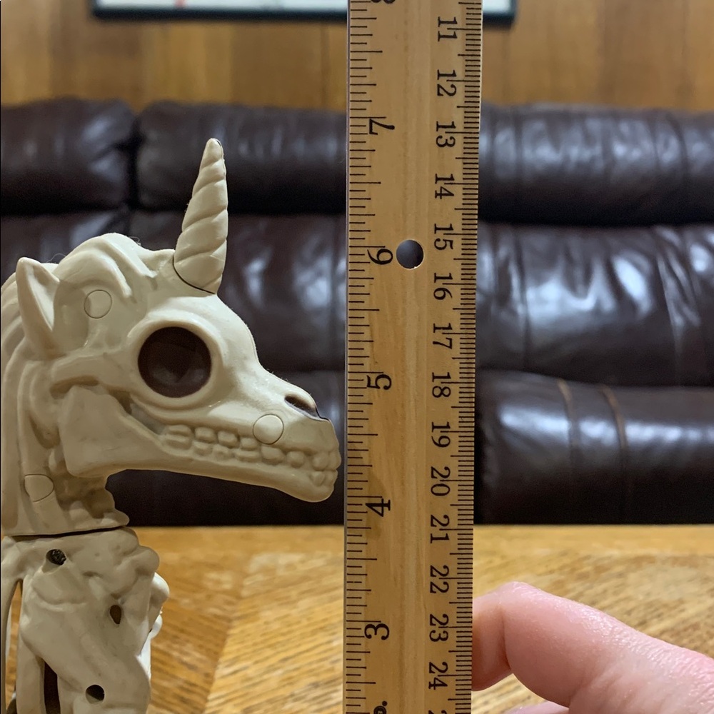 ***FREE W/ PURCHASE*** 6.75” Halloween Unicorn Skeleton Figure - Picture 7 of 7